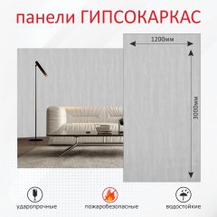Стеновые панели гипсокаркас, «Холст» белый фото